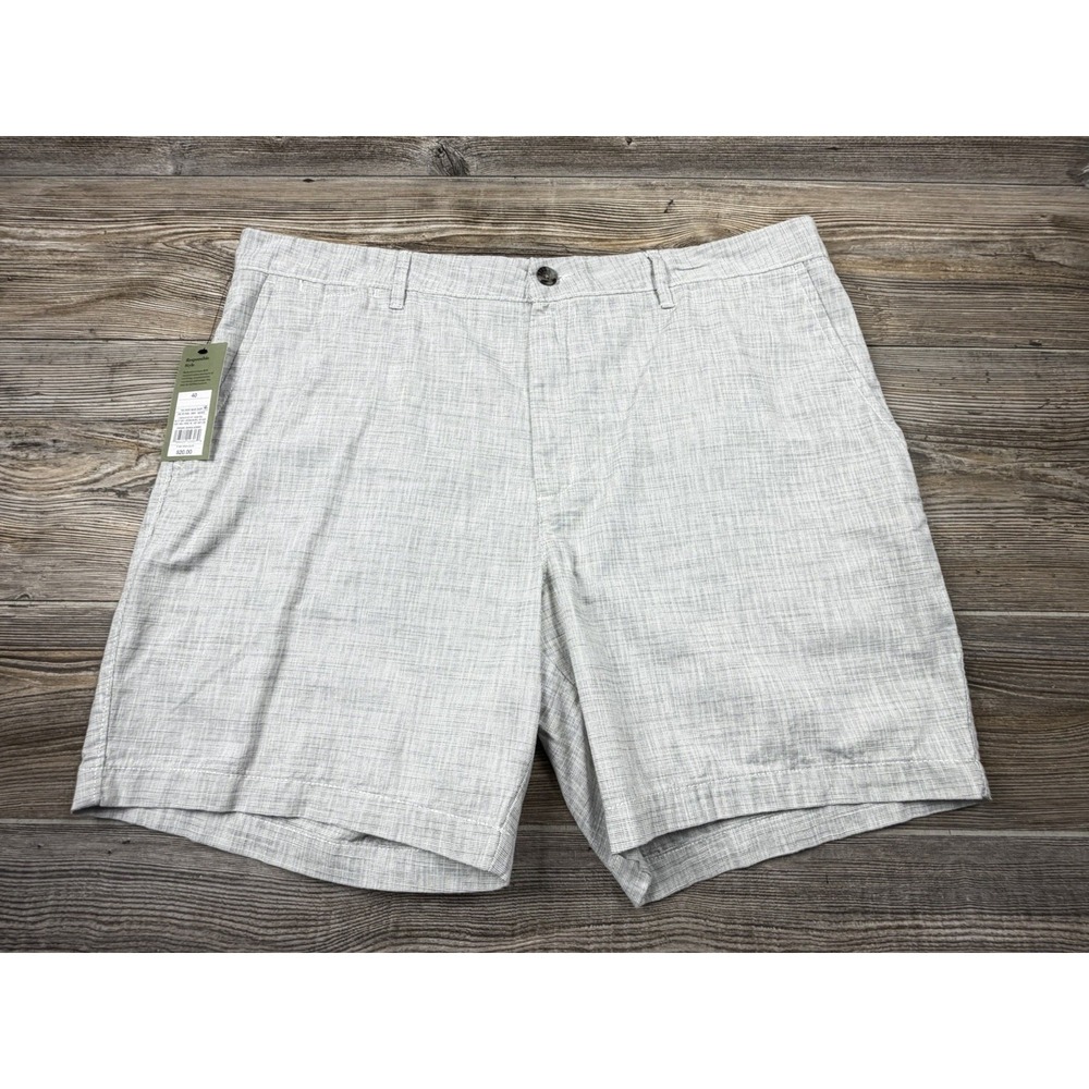 Goodfellow & Co Men's Every Wear 40/7  Flat Front Chino Shorts Gray NWT Preppy